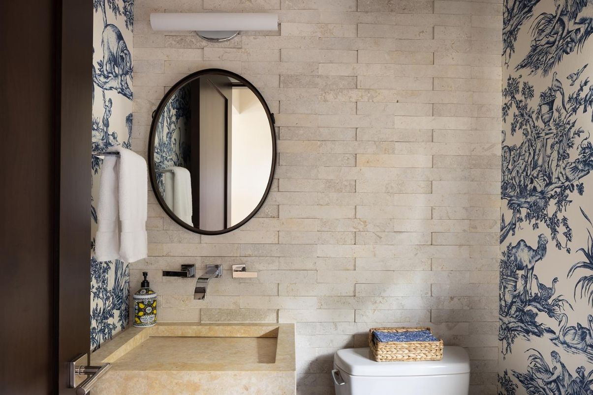 Bathroom, Interior, Stone Walls