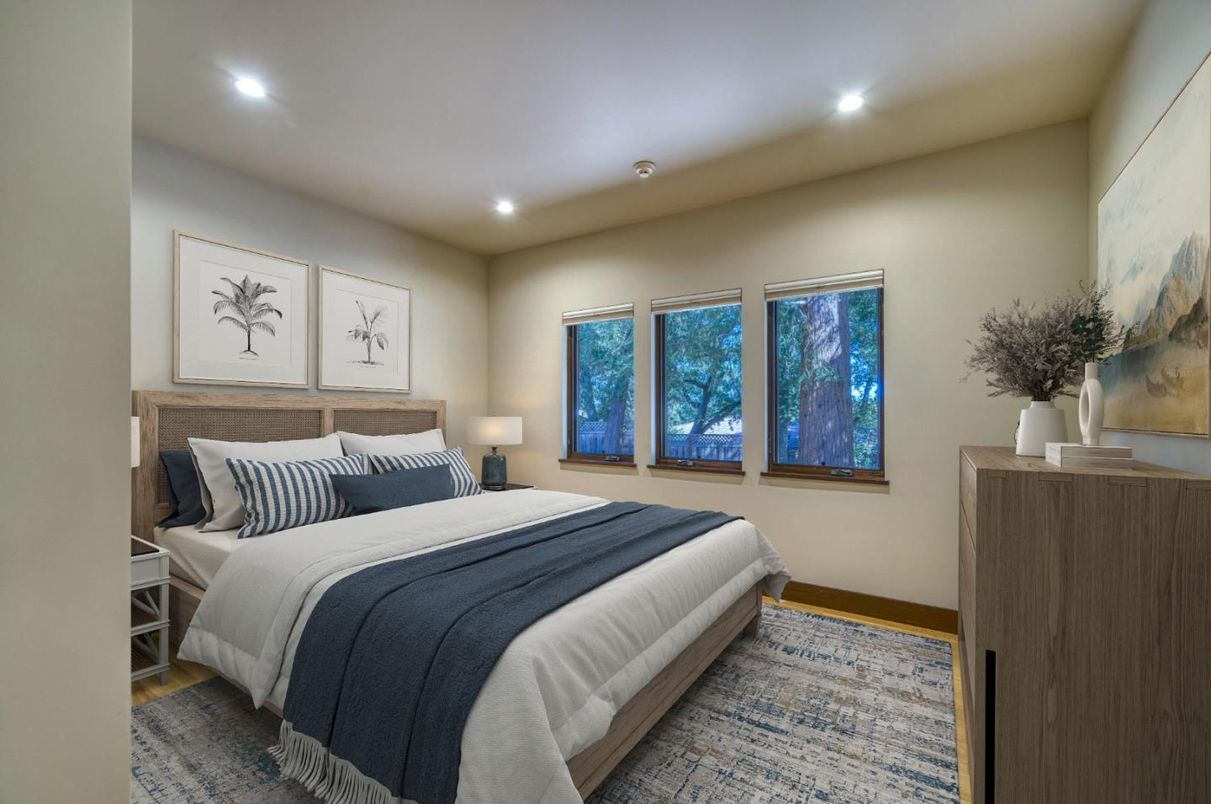 Bedroom, Interior, Recessed Lighting