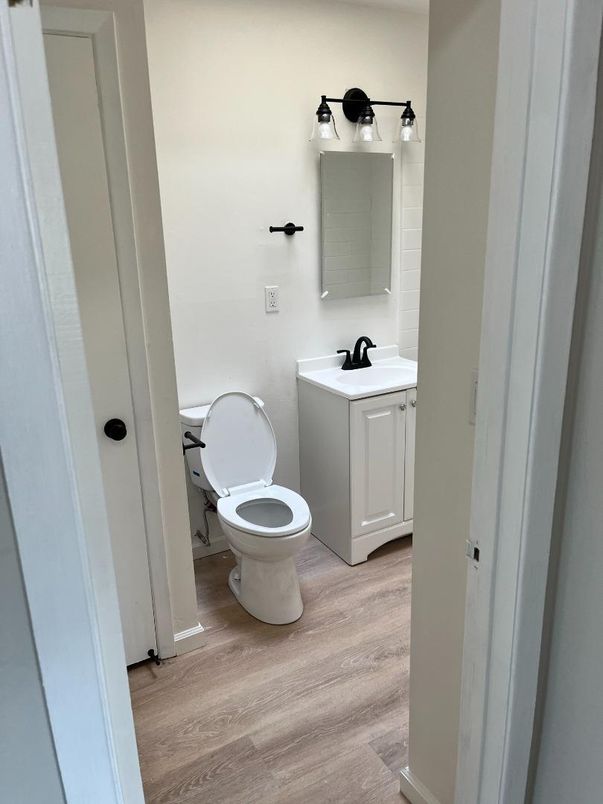 Bathroom, Interior, Wood Texture Flooring