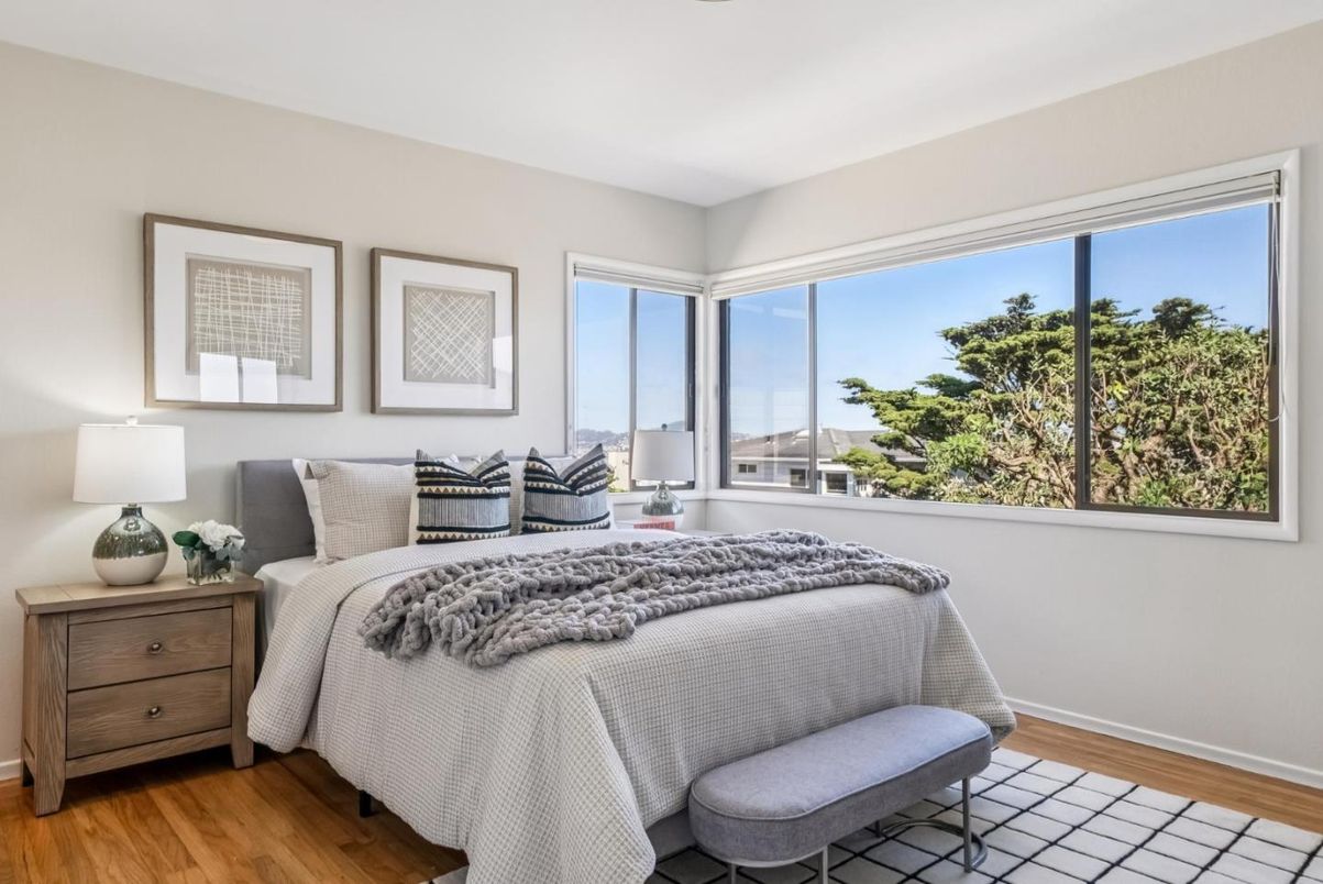 Bedroom, Interior, Wood Texture Flooring