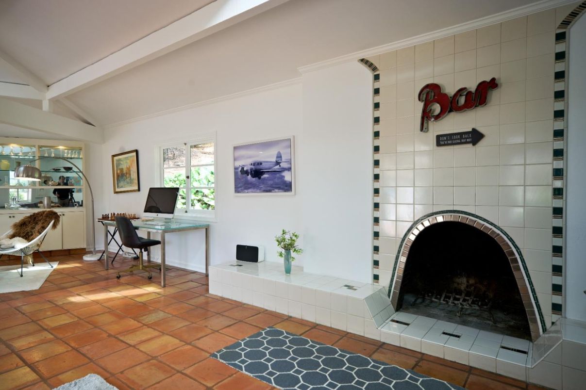 Fireplace, Home Office, Interior