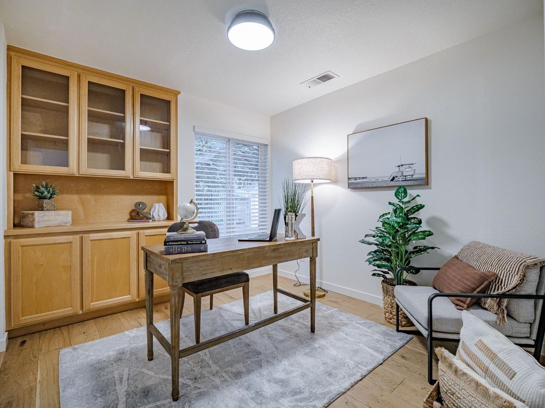 Home Office, Interior, Wood Texture Flooring