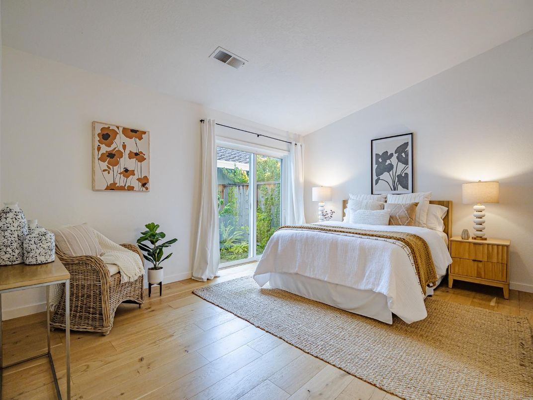 Bedroom, Interior, Wood Texture Flooring