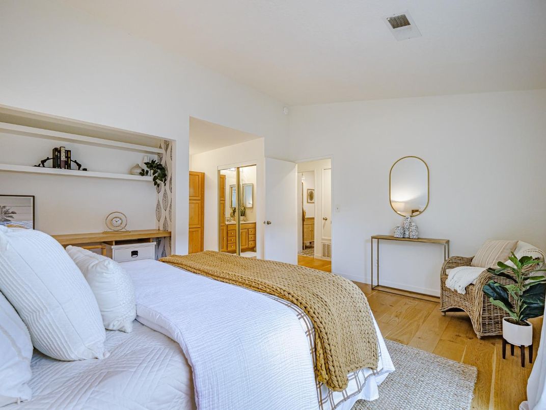 Bedroom, Interior, Wood Texture Flooring