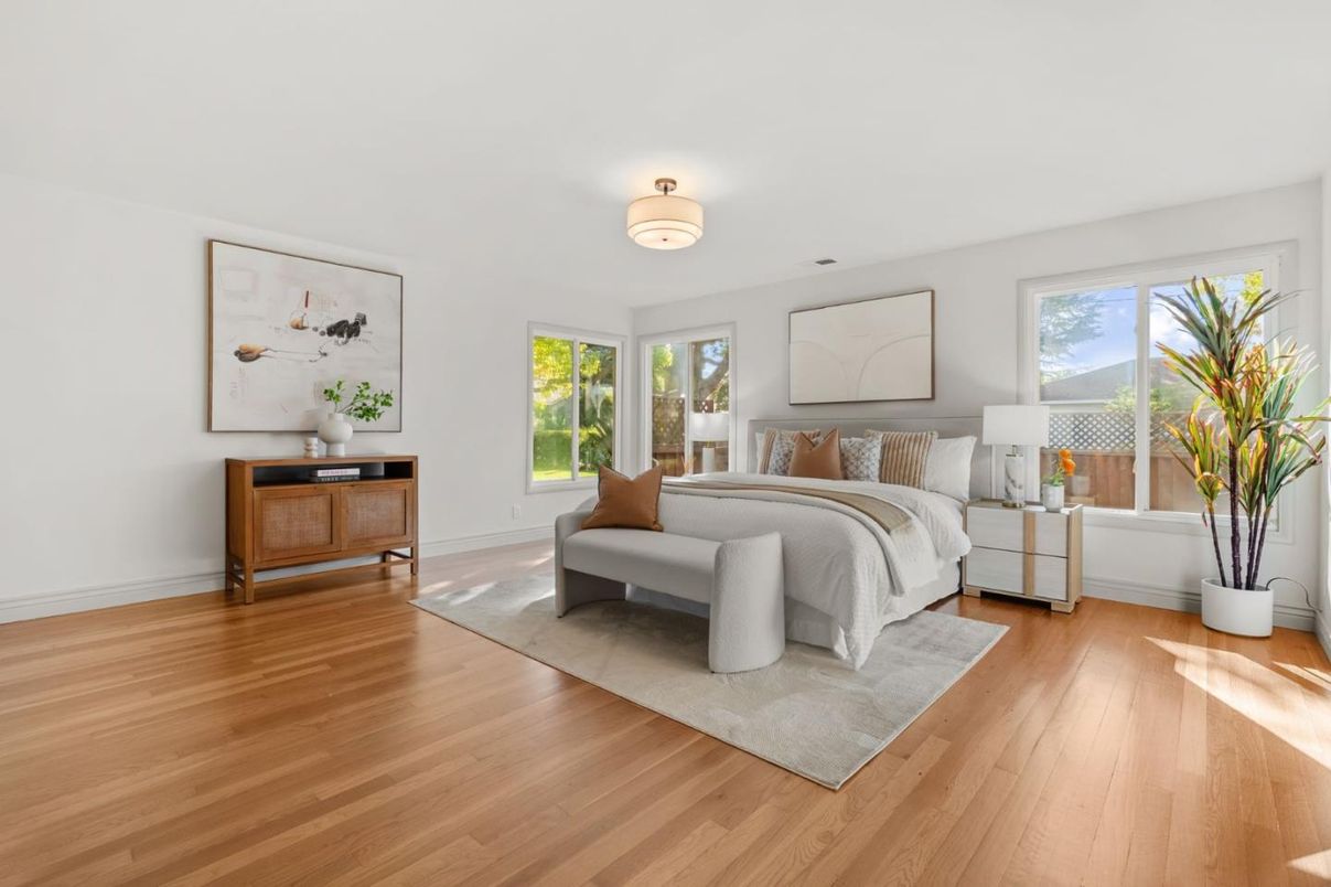 Bedroom, Interior, Wood Texture Flooring