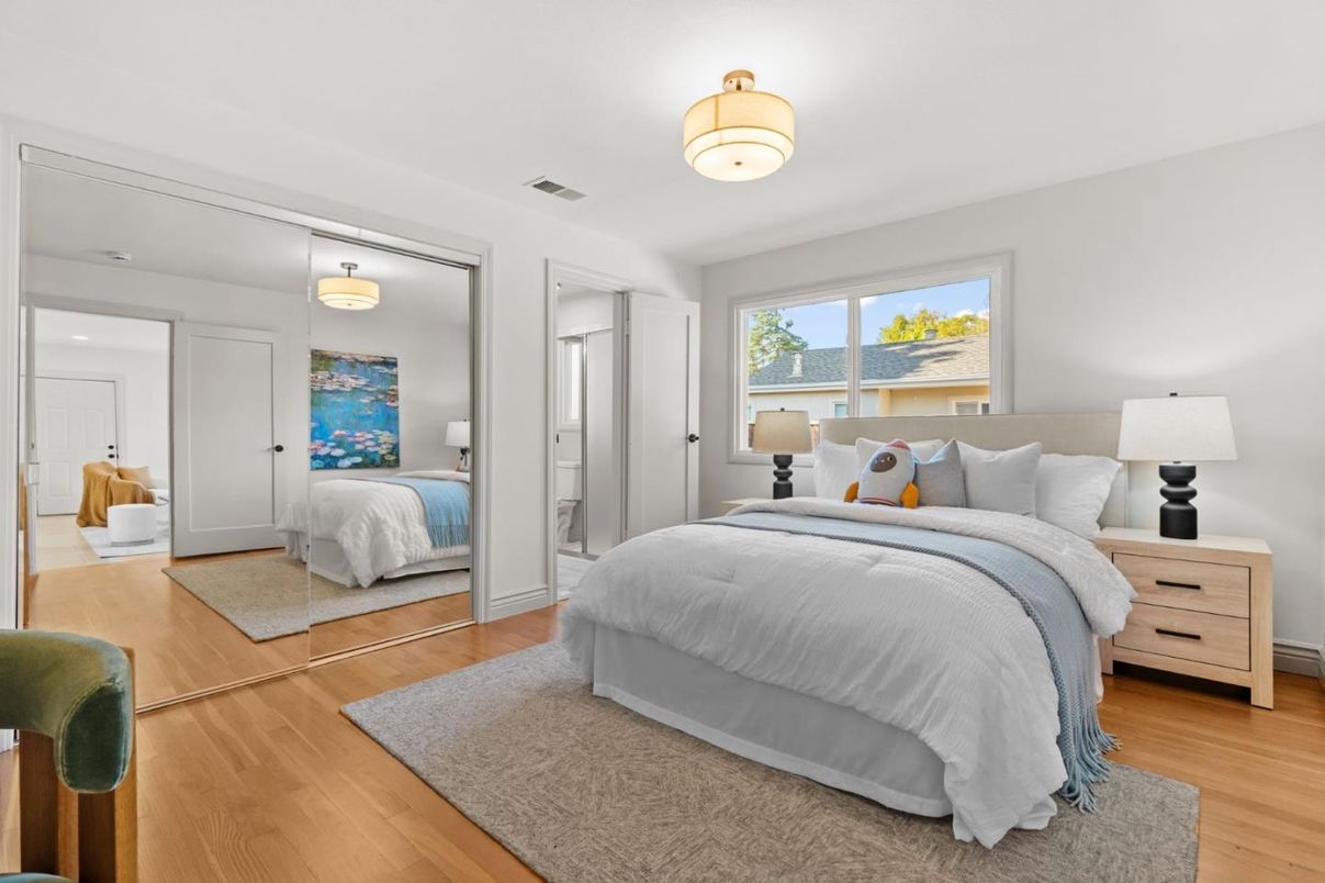 Bedroom, Interior, Wood Texture Flooring