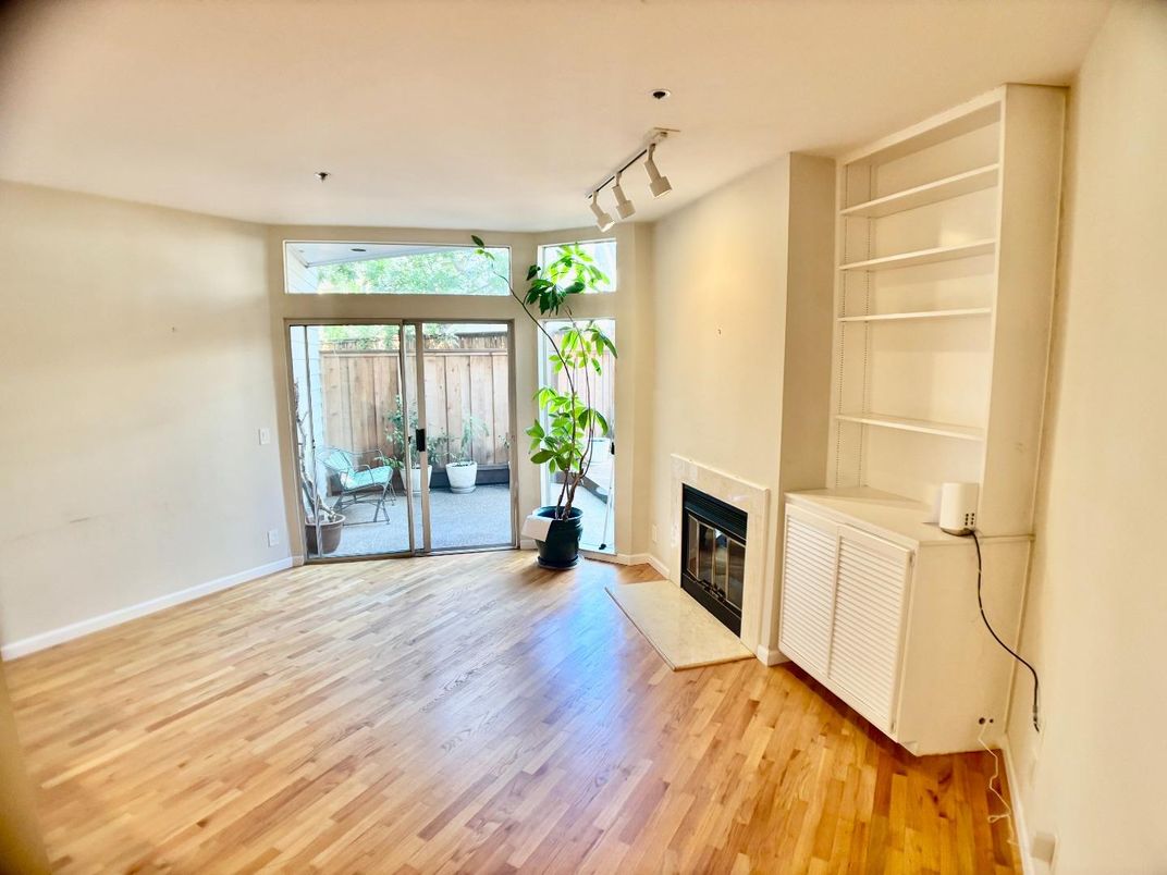 Empty room, Fireplace, Interior, Wood Texture Flooring