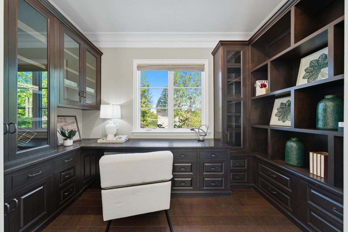 Home Office, Interior, Wood Texture Flooring
