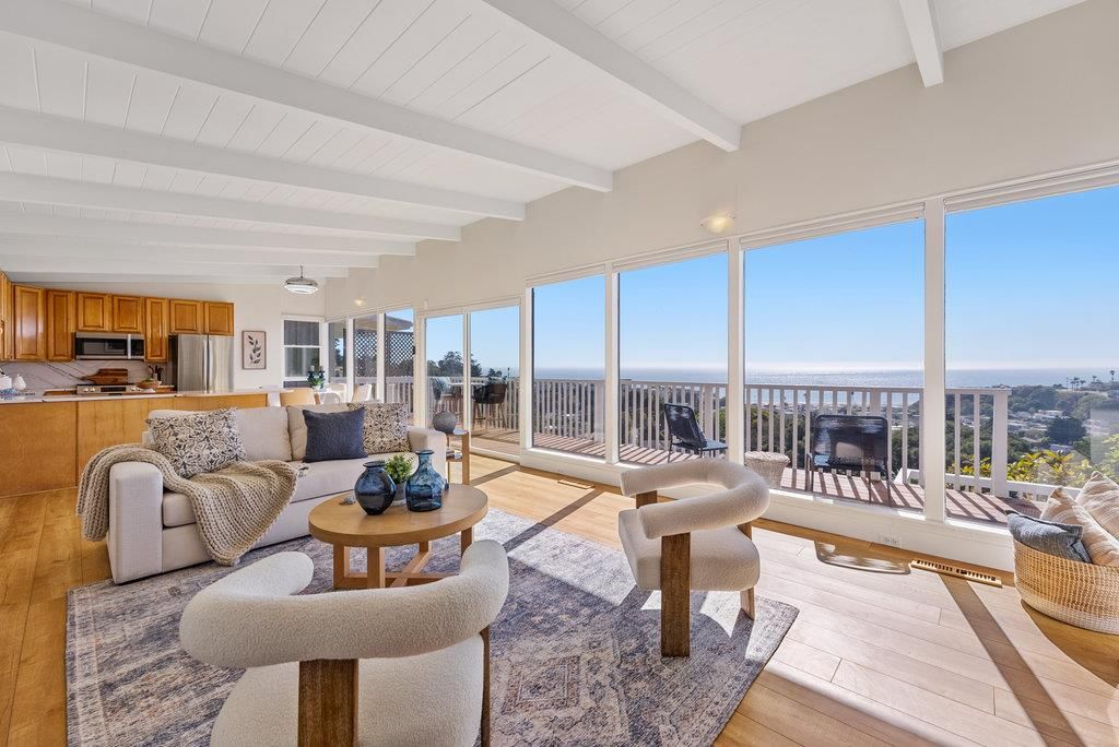 Interior, Kitchen, Living room, Stainless Steel Appliances, Water, Wood Texture Flooring