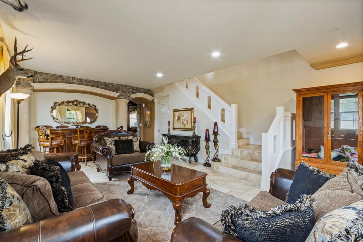 Interior, Living room, Recessed Lighting