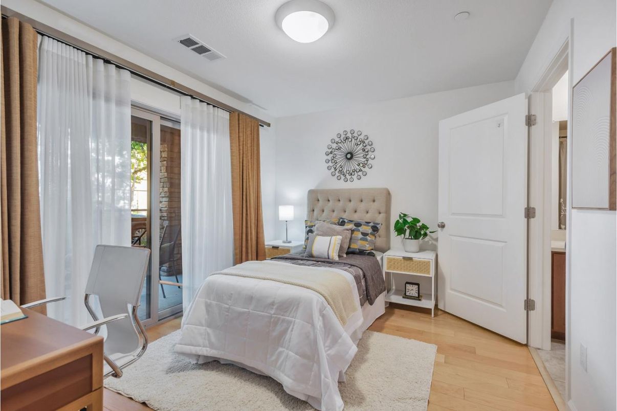 Bedroom, Interior, Wood Texture Flooring