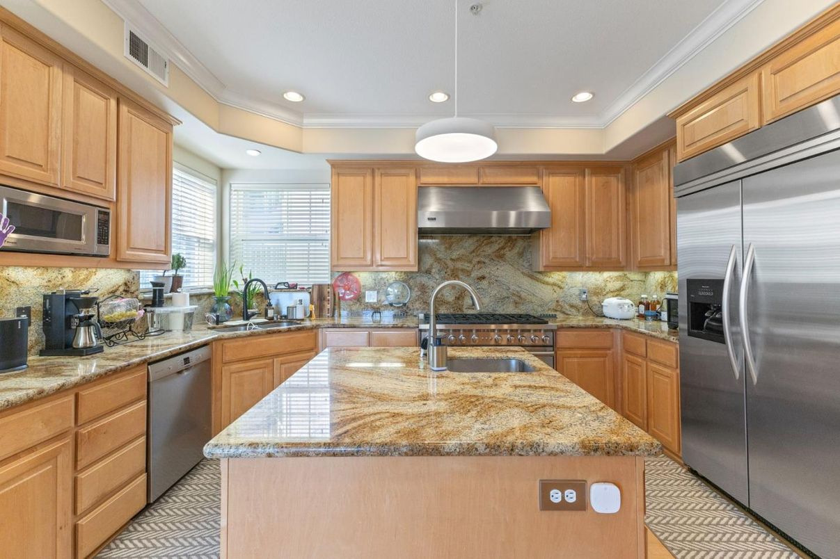 Interior, Kitchen, Recessed Lighting, Stainless Steel Appliances