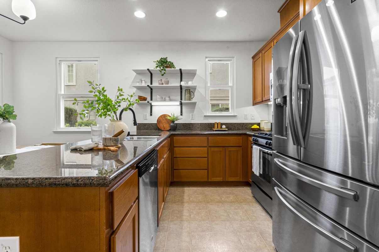 Interior, Kitchen, Recessed Lighting, Stainless Steel Appliances