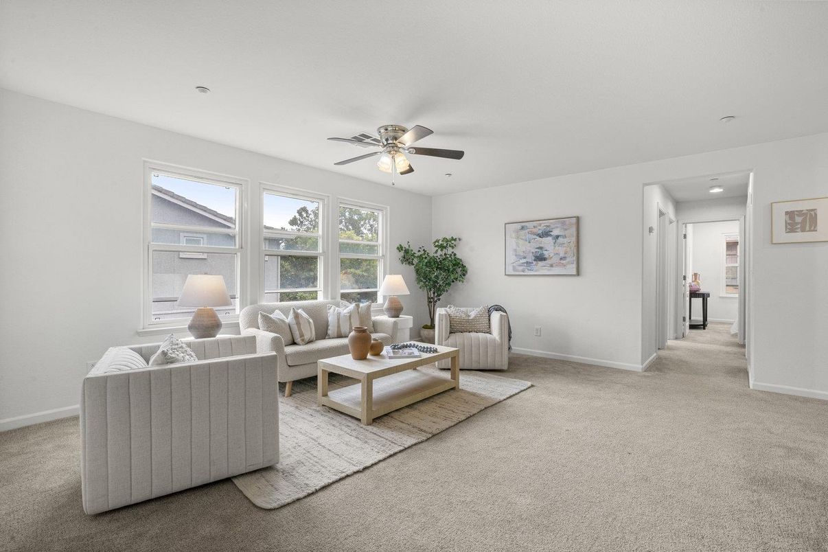 Interior, Living room, Recessed Lighting