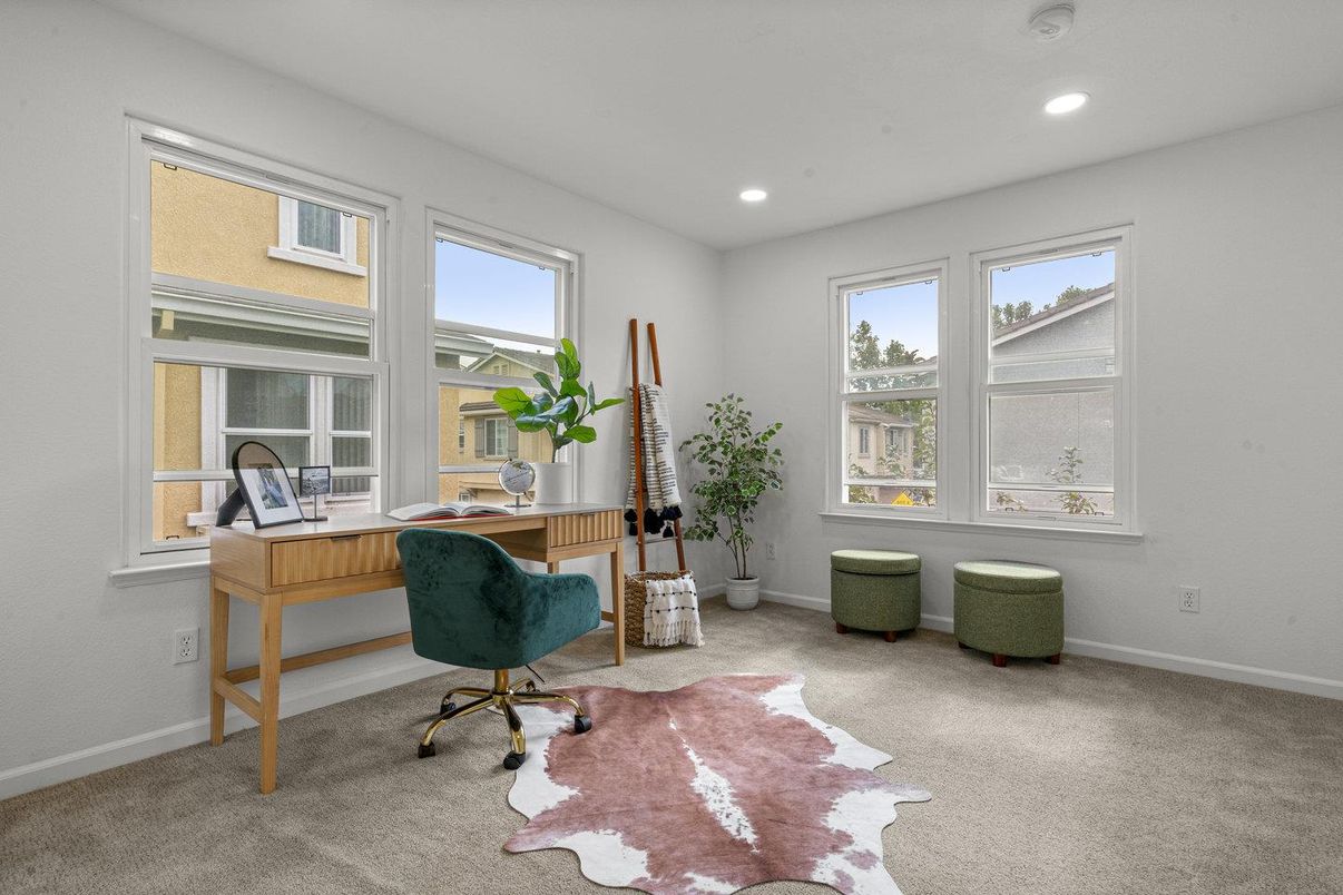 Home Office, Interior, Recessed Lighting