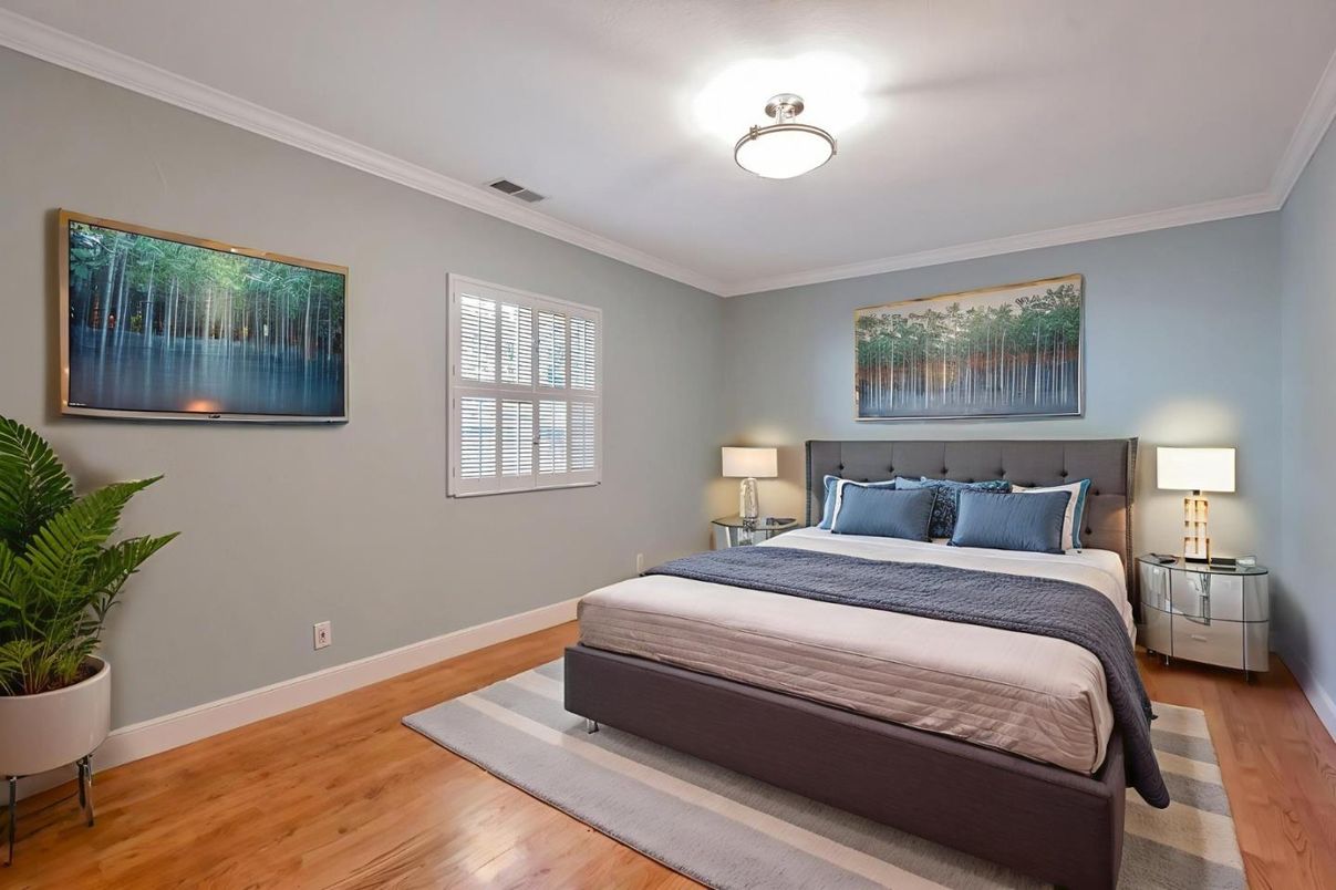 Bedroom, Interior, Wood Texture Flooring
