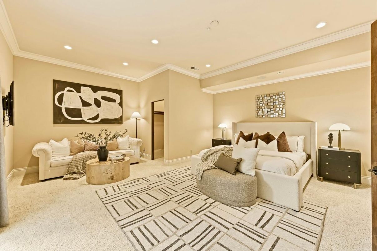 Bedroom, Interior, Living room, Recessed Lighting