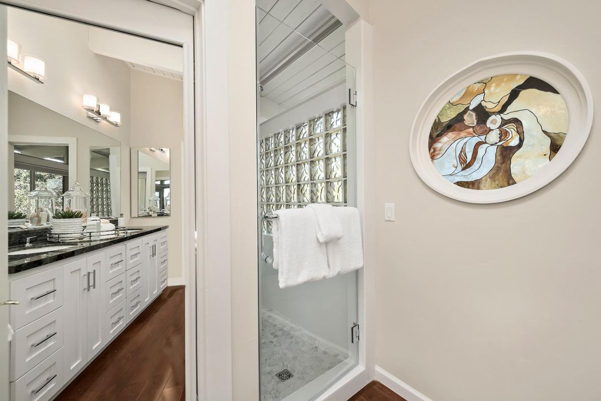 Bathroom, Interior, Wood Texture Flooring