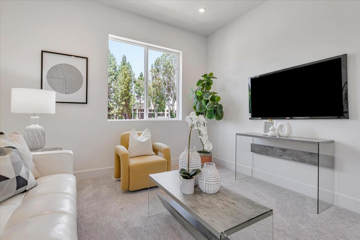 Interior, Living room, Recessed Lighting