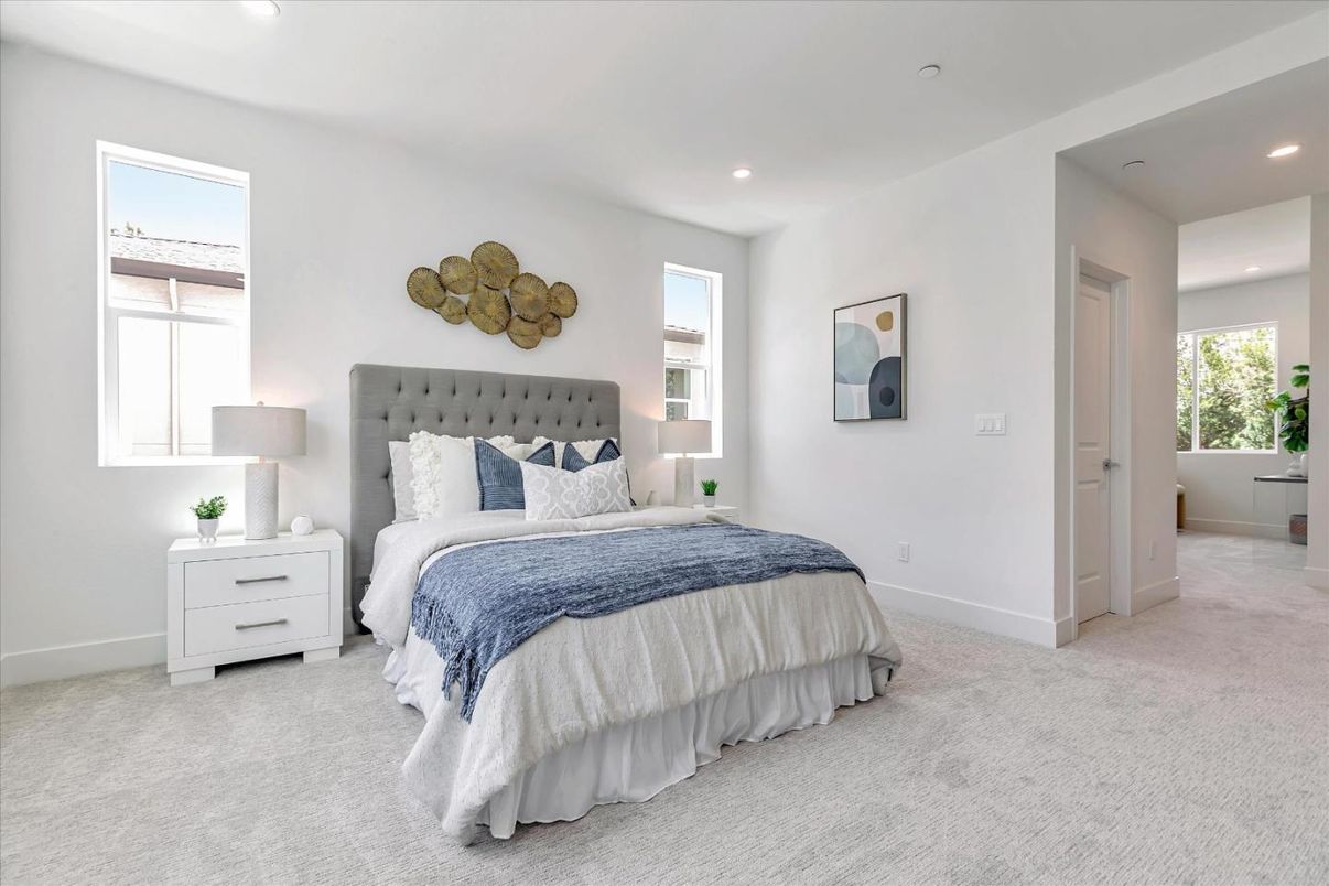 Bedroom, Interior, Recessed Lighting