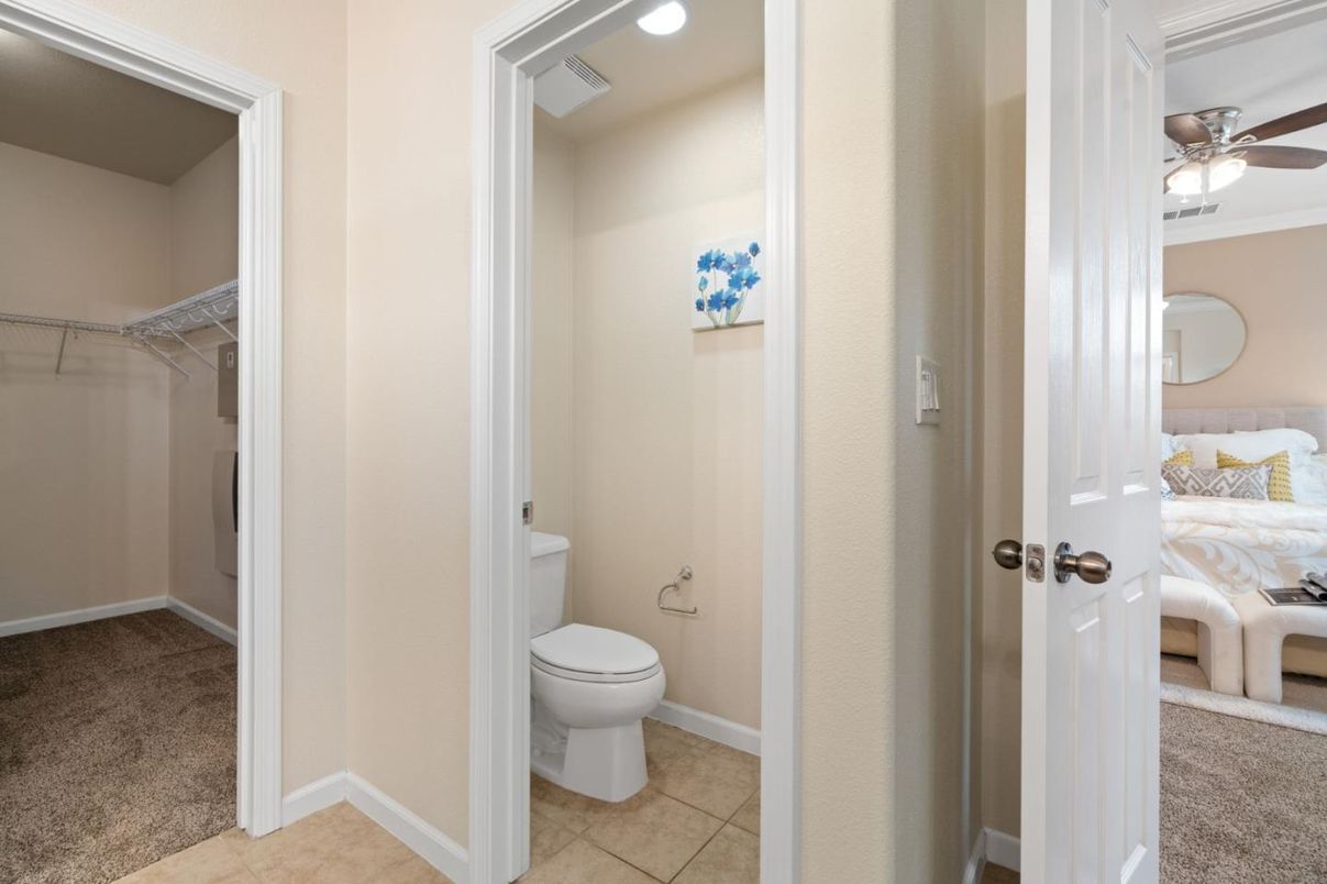 Bathroom, Bedroom, Interior, Recessed Lighting, Walk-in Closets