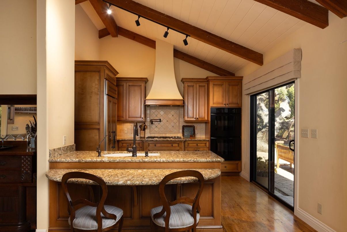 Interior, Kitchen, Wooden Beams, Wood Texture Flooring