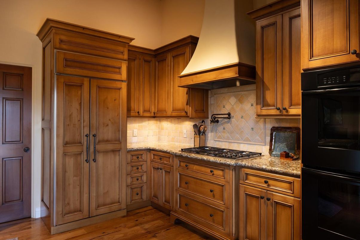 Interior, Kitchen, Wood Texture Flooring