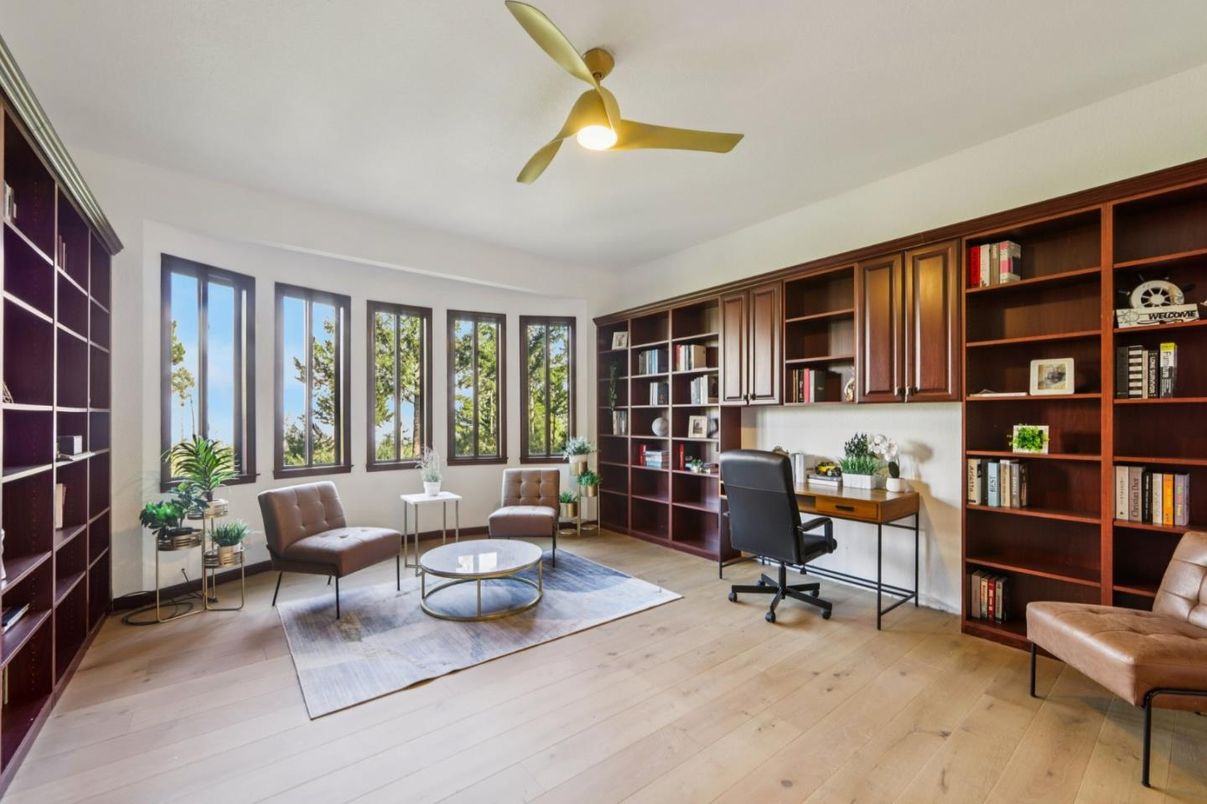 Home Office, Interior, Wood Texture Flooring
