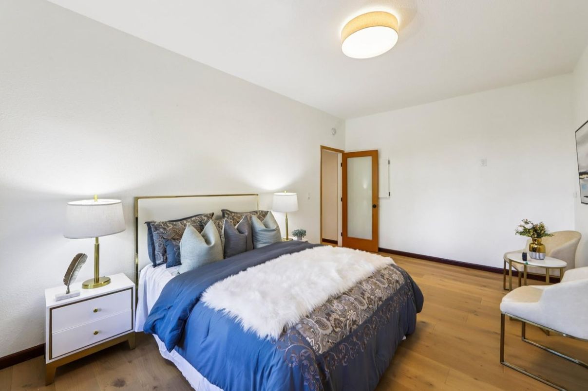 Bedroom, Interior, Wood Texture Flooring