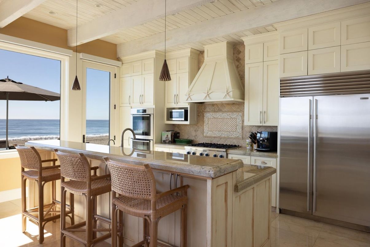 Interior, Kitchen, Pendant Lights, Stainless Steel Appliances, Water