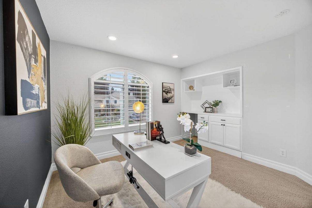 Home Office, Interior, Recessed Lighting