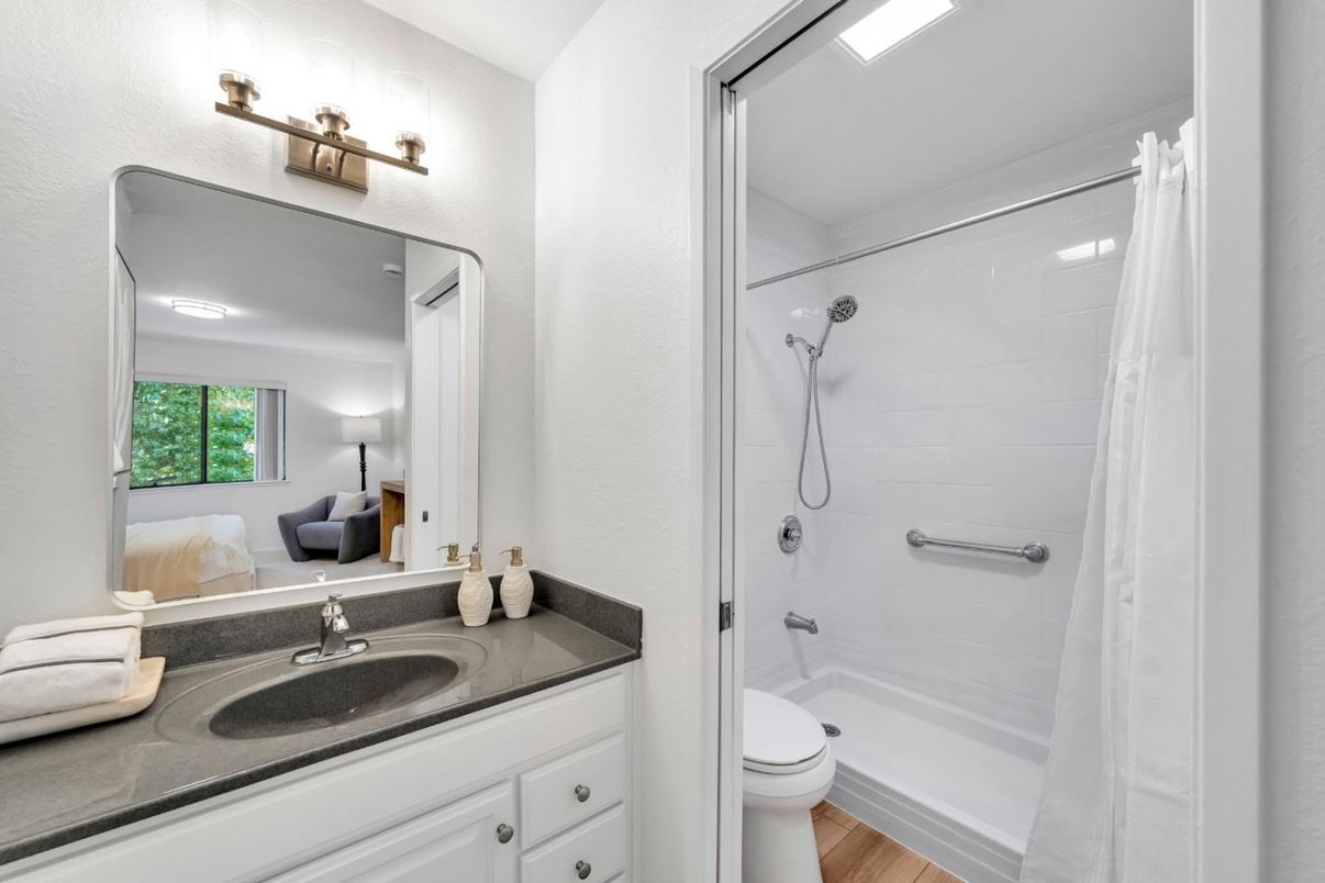 Bathroom, Interior, Wood Texture Flooring