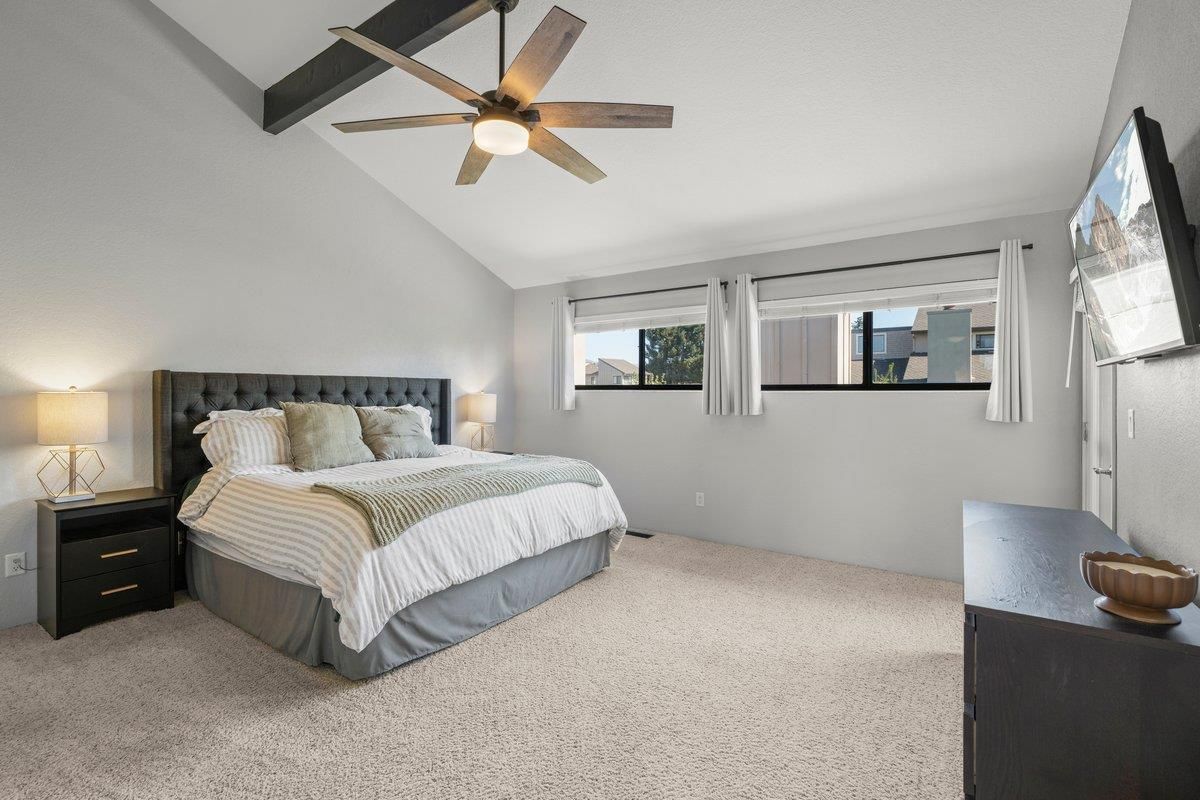 Bedroom, Interior, Wooden Beams