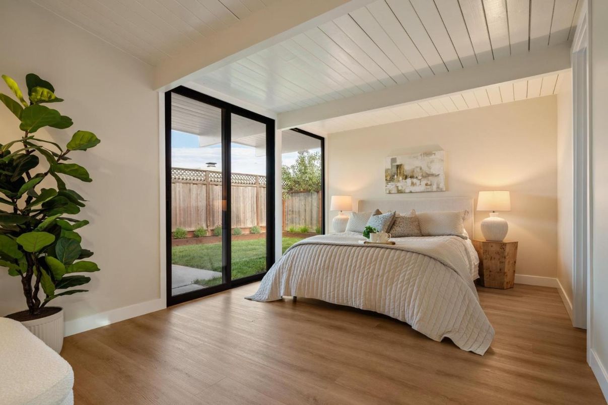 Bedroom, Interior, Wood Texture Flooring