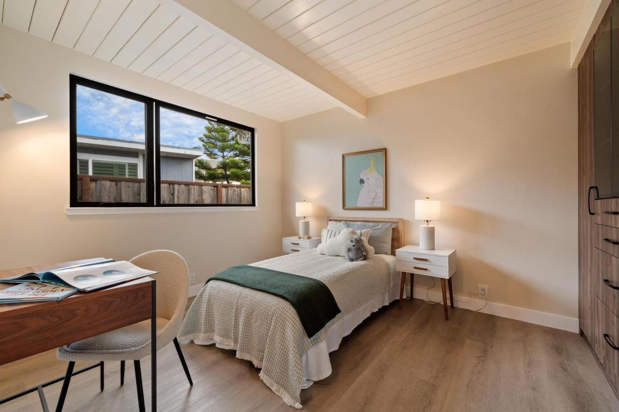 Bedroom, Home Office, Interior, Wood Texture Flooring