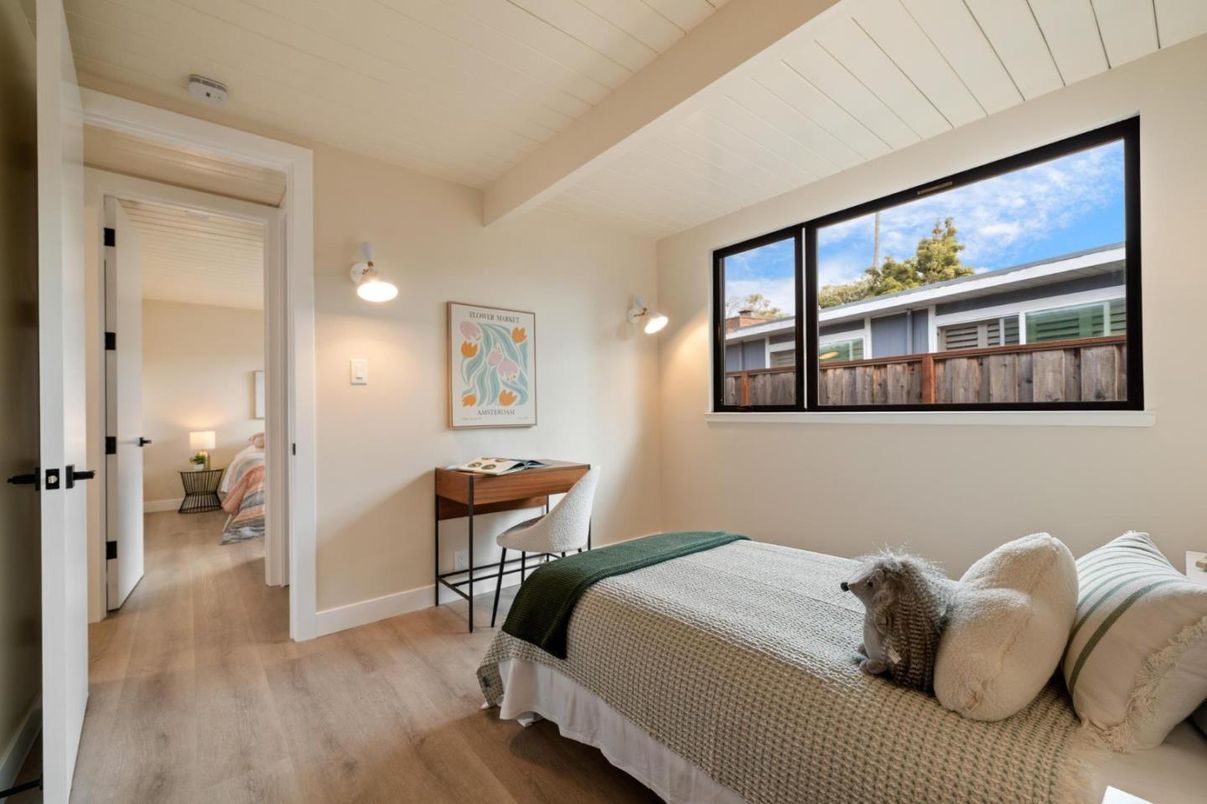 Bedroom, Interior, Wood Texture Flooring