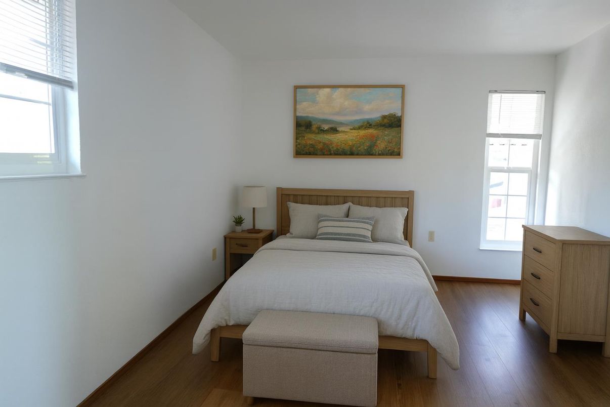 Bedroom, Interior, Wood Texture Flooring