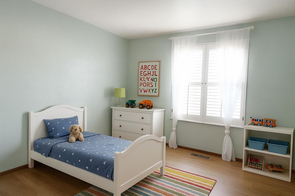 Bedroom, Interior, Wood Texture Flooring
