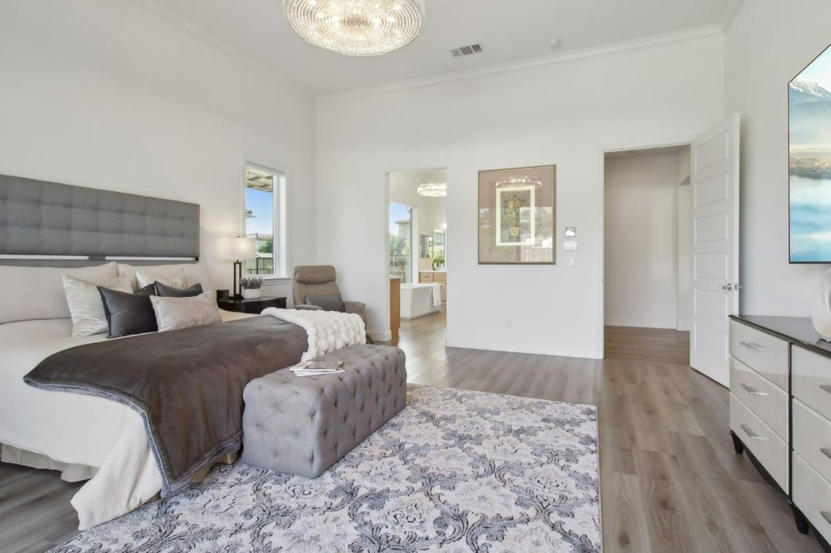 Bedroom, Interior, Wood Texture Flooring
