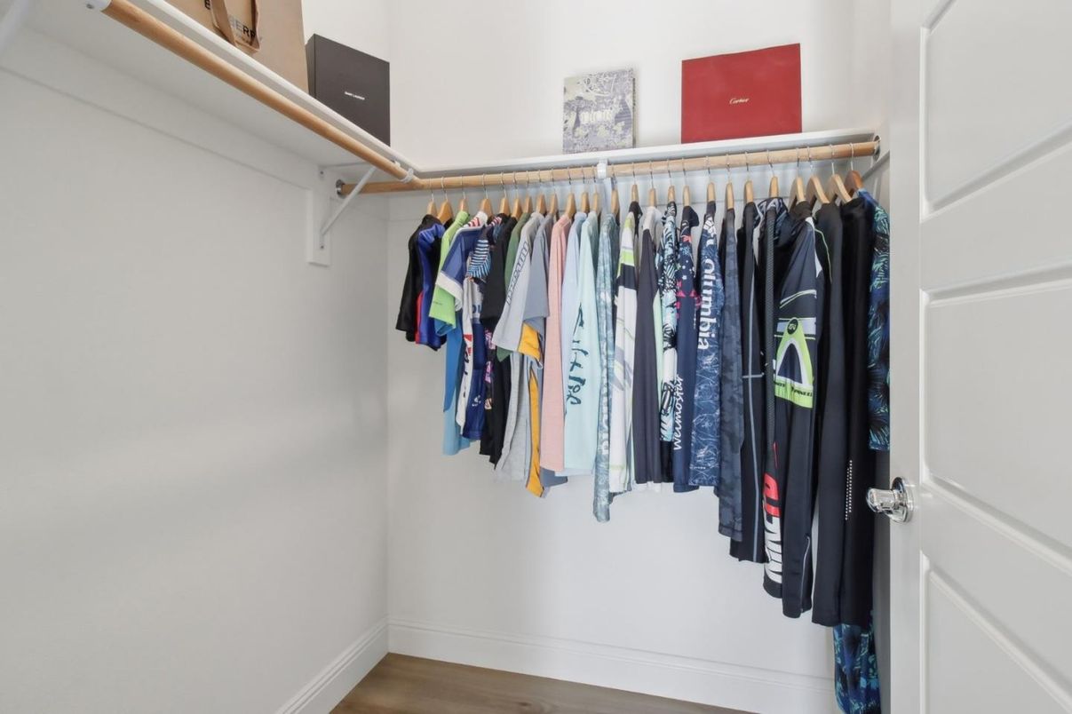 Interior, Walk-in Closets, Wood Texture Flooring
