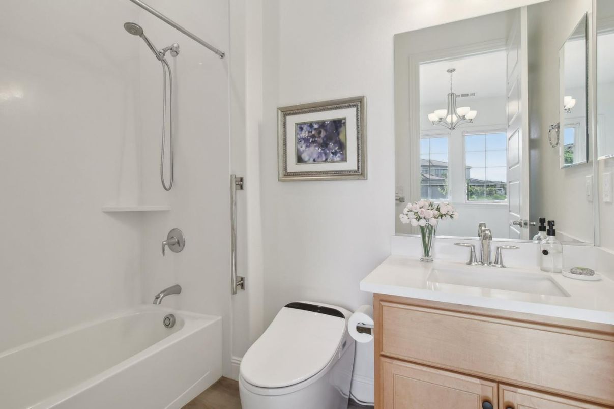 Bathroom, Chandelier, Interior