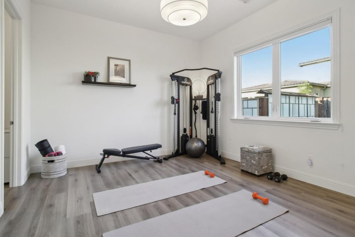 Fitness Equipment, Interior, Wood Texture Flooring