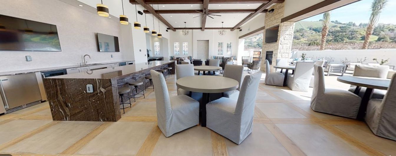 Dining room, Fireplace, Interior, Kitchen, Pendant Lights, Recessed Lighting, Stainless Steel Appliances, Wooden Beams