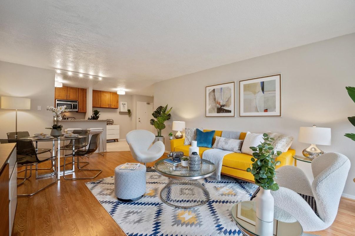 Dining room, Interior, Kitchen, Living room, Wood Texture Flooring