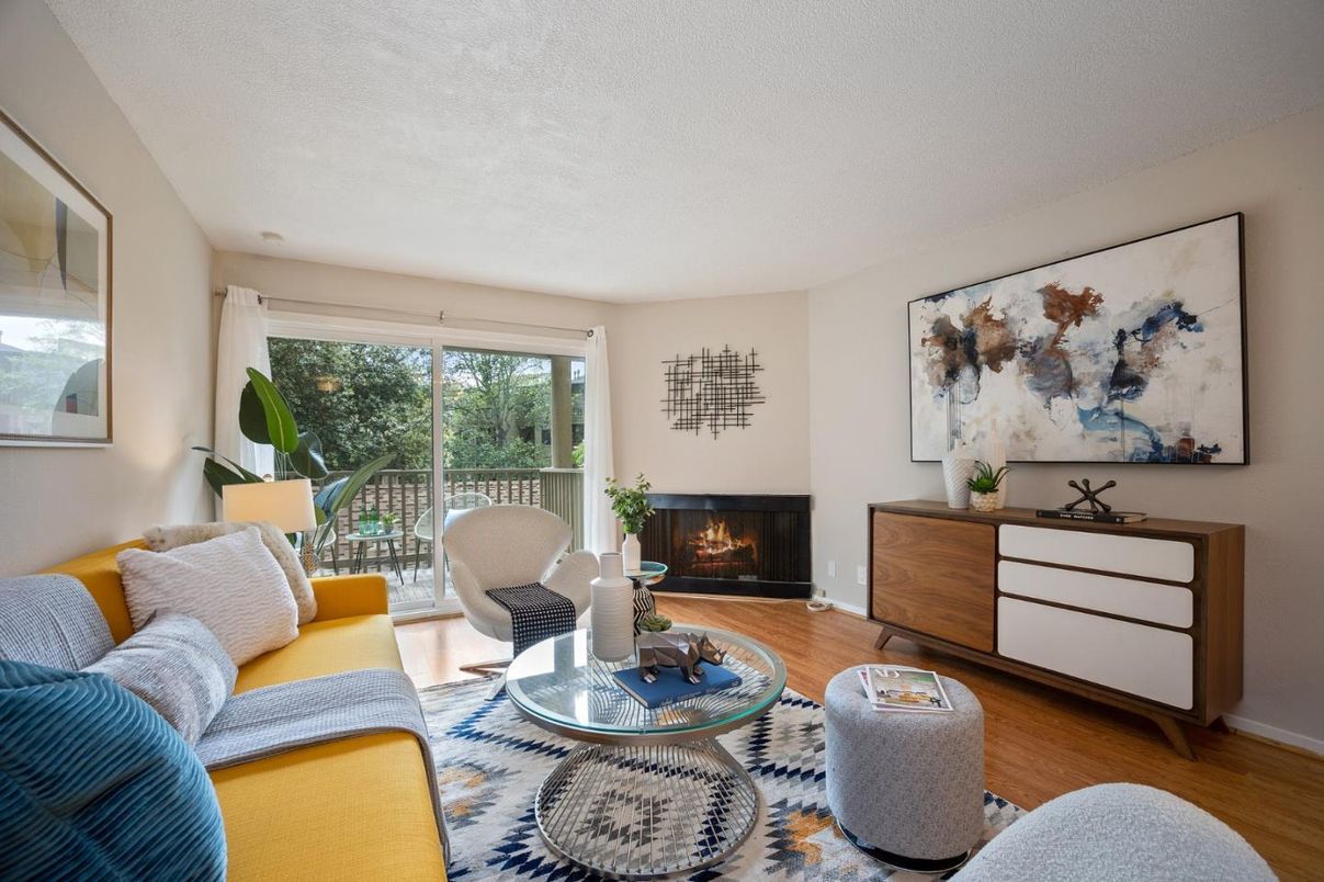 Fireplace, Interior, Living room, Wood Texture Flooring