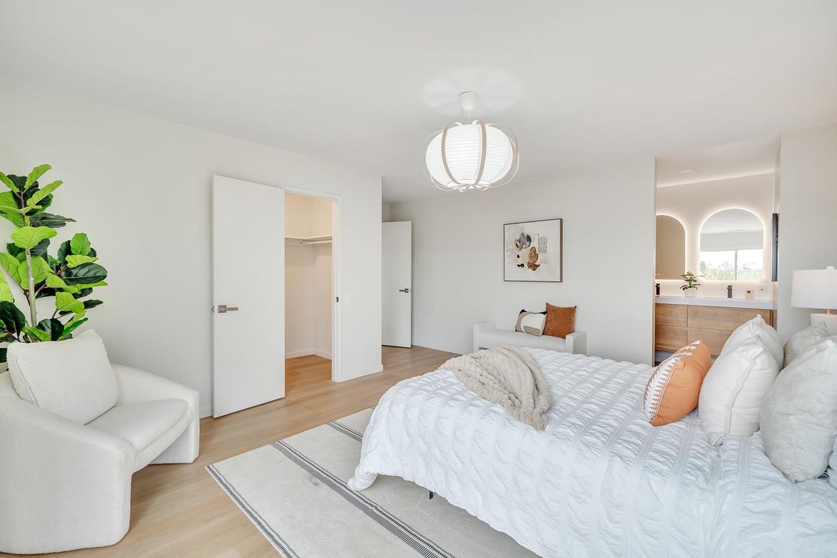 Bedroom, Interior, Wood Texture Flooring