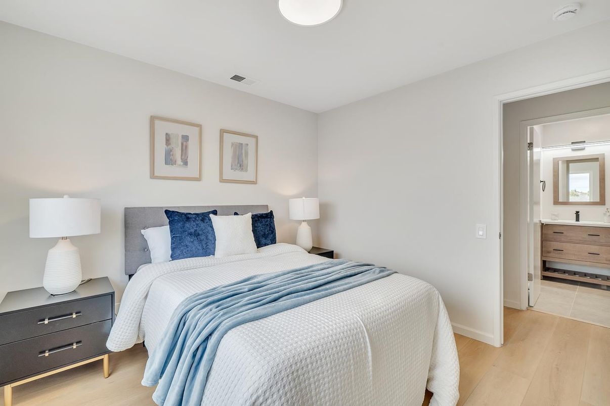 Bedroom, Interior, Wood Texture Flooring