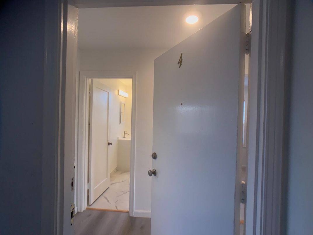 Bathroom, Interior, Recessed Lighting, Wood Texture Flooring