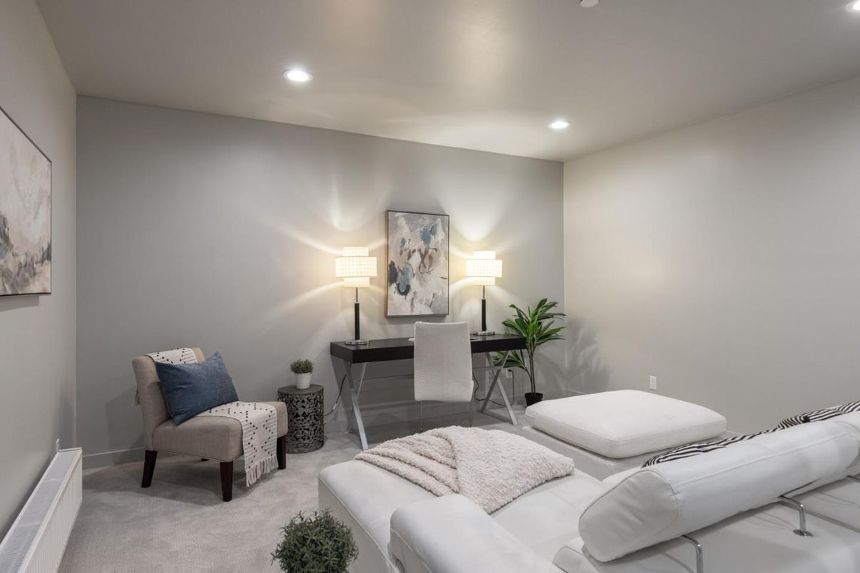 Home Office, Interior, Recessed Lighting