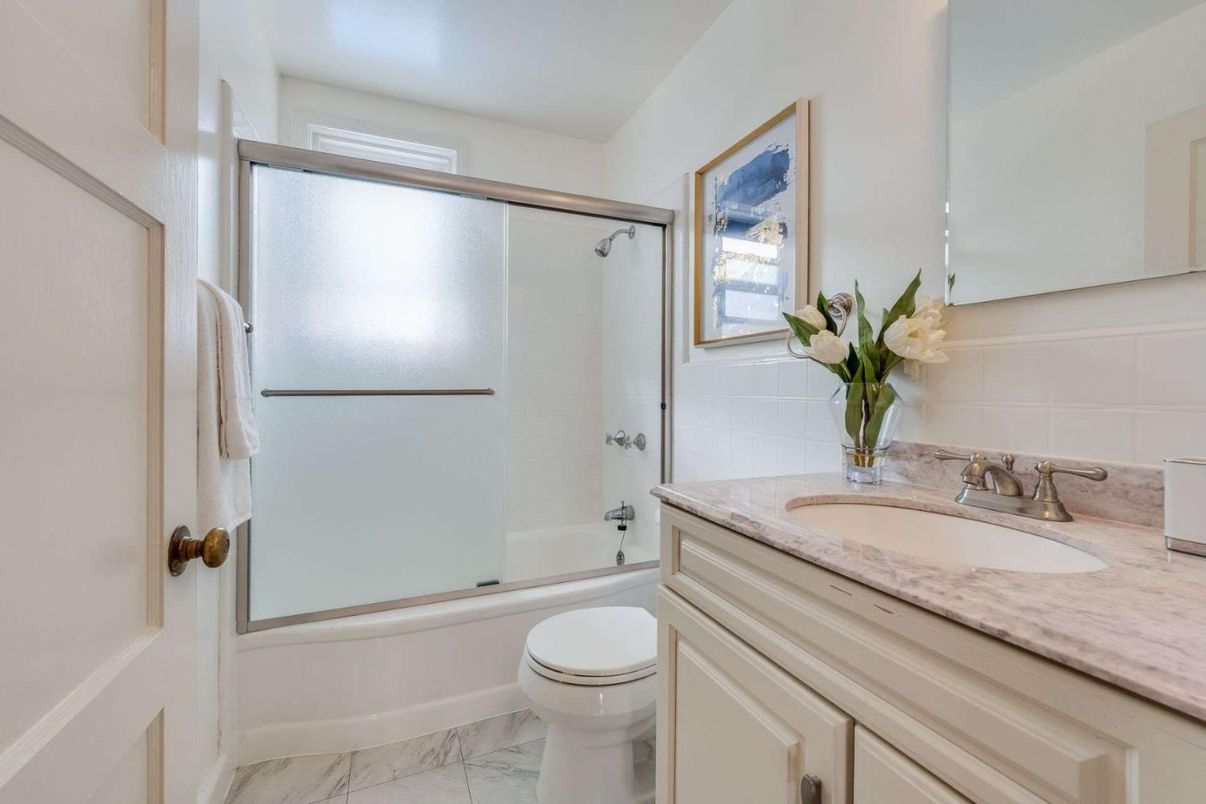 Bathroom, Glass Shower, Interior, Marble